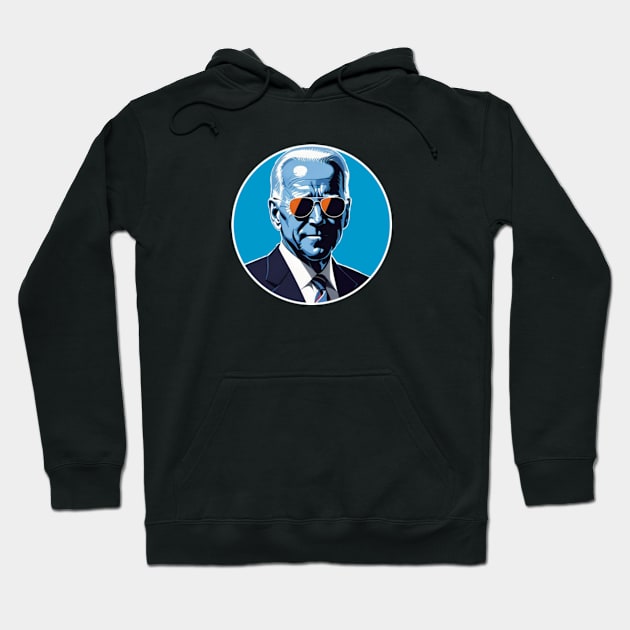 President Joe Biden Vehicle Decal Hoodie by Flint Phoenix